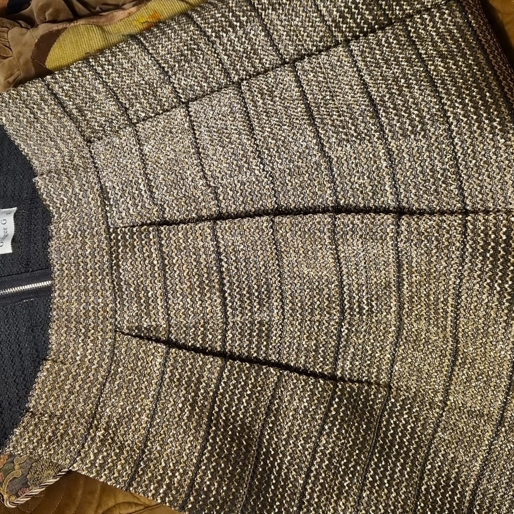 Ginger G Elegant Black Knit Skirt